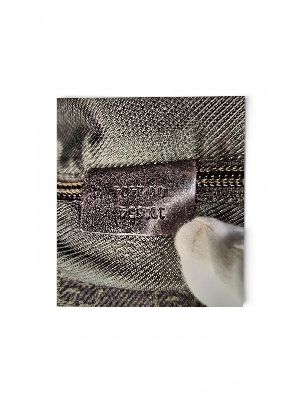 2000s Vintage GUCCI Monogram Denim Messenger Bag In Brown - Picture 7 of 7